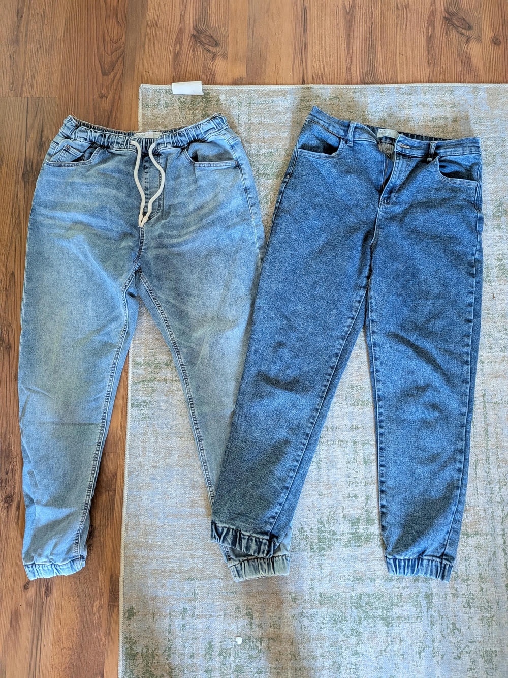 Set Of 2 Bershka And Ardene Women's Denim Jogger in Blue